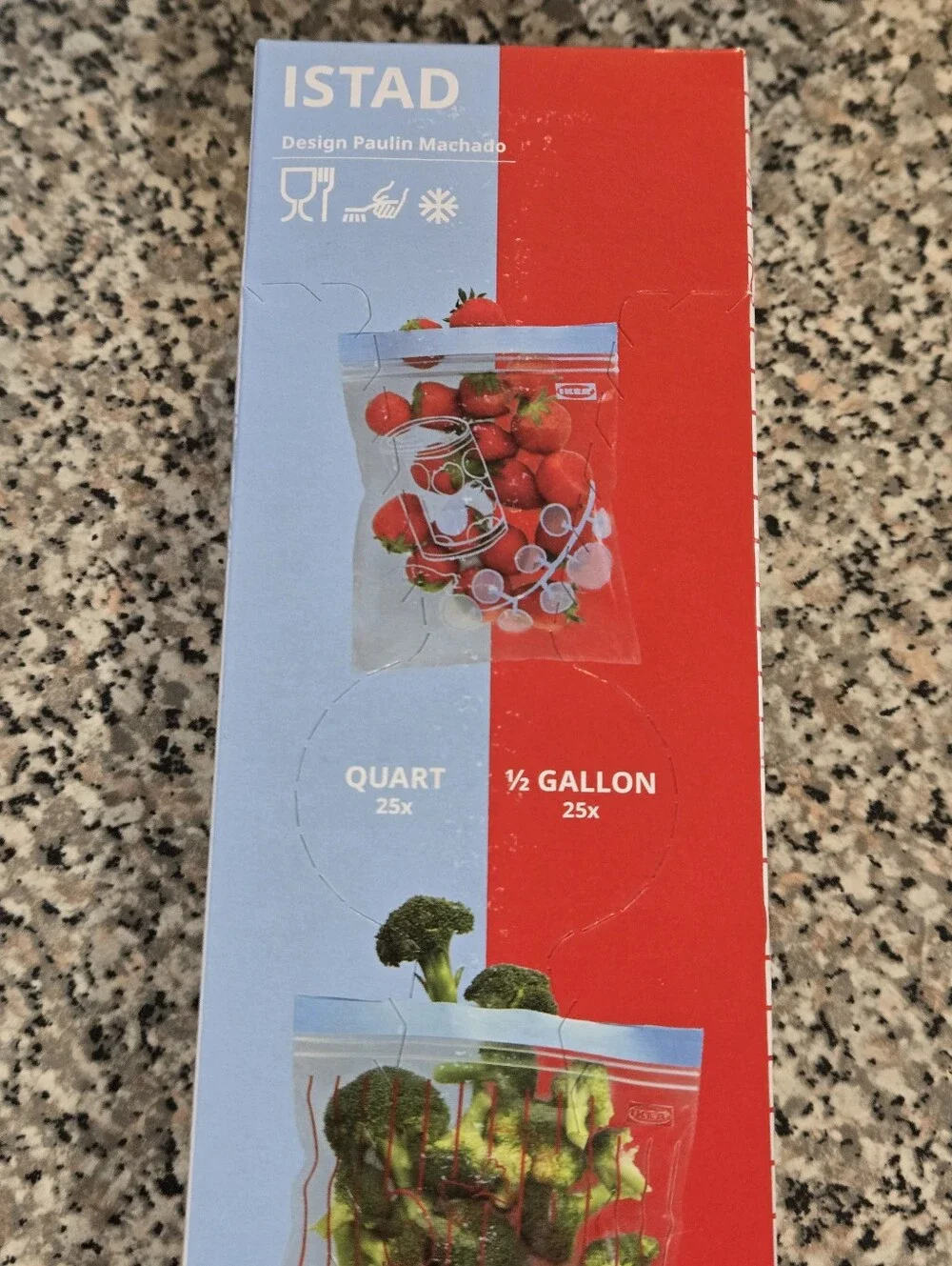 ISTAD Resealable Bags - Quart & Half Gallons